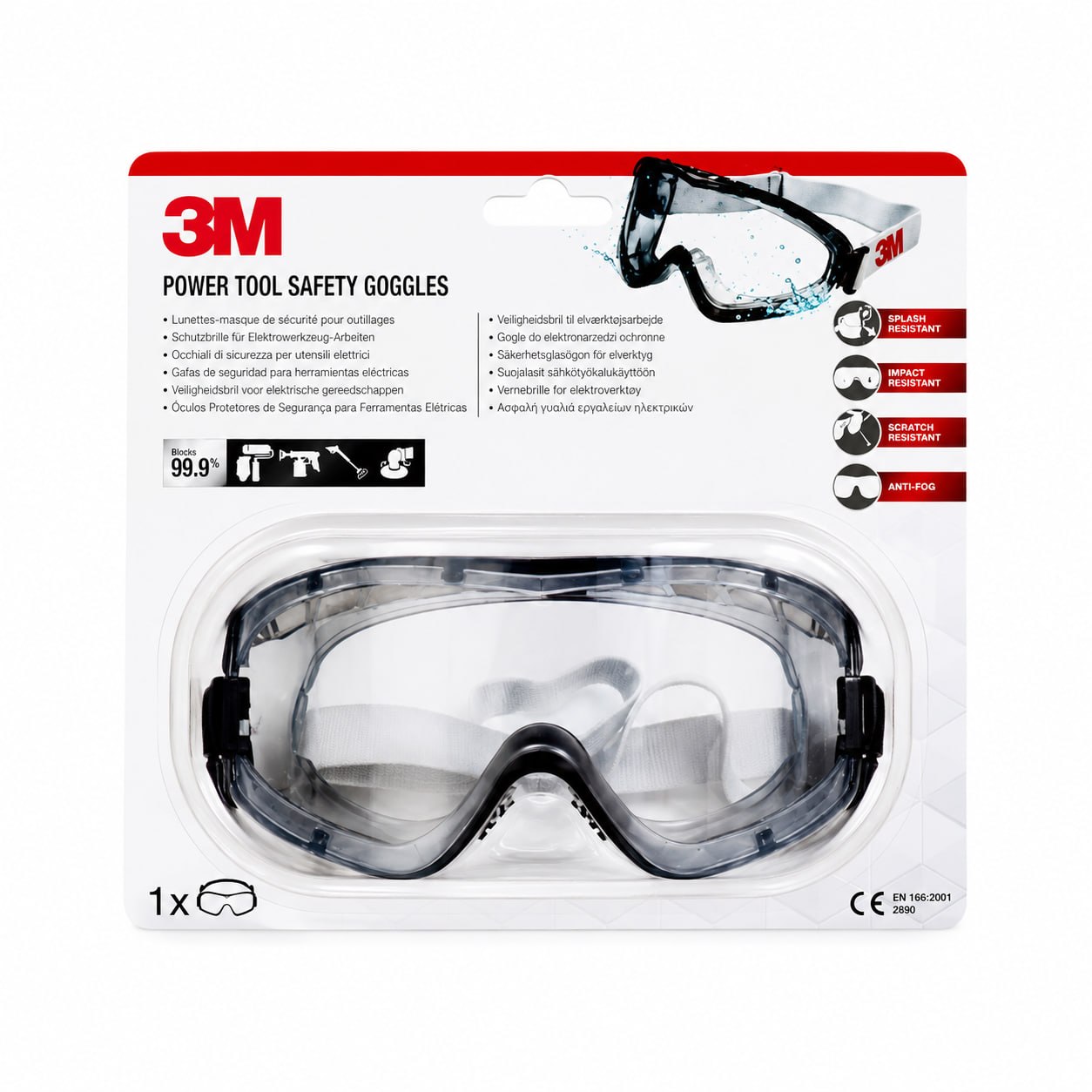 Vernebriller 3M – Klar linse