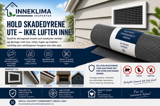 Rustfritt sikringsnett (mesh) – den enkle løsningen som holder skadedyrene ute