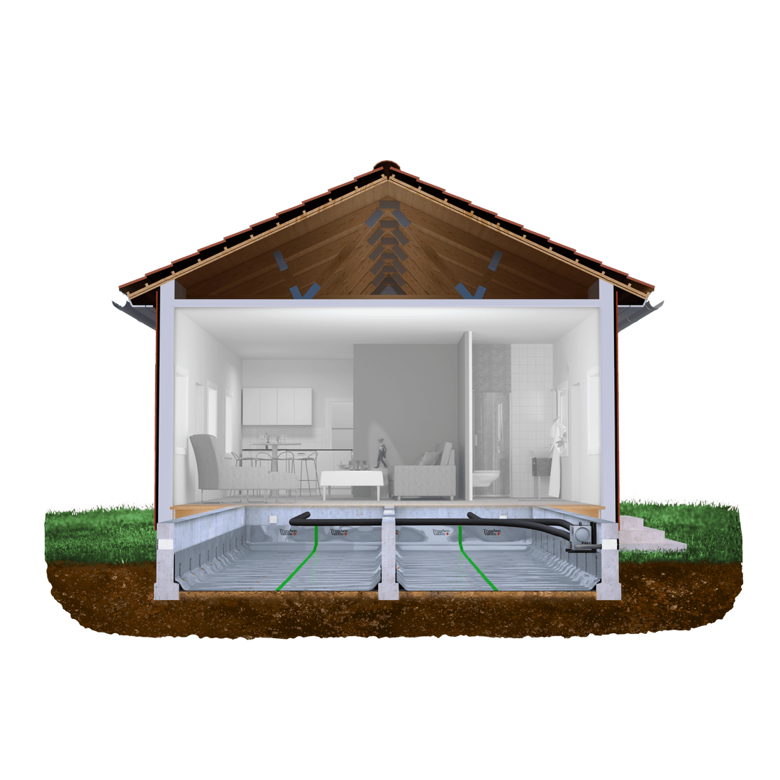 Radon i kjeller – slik beskytter du hjemmet ditt