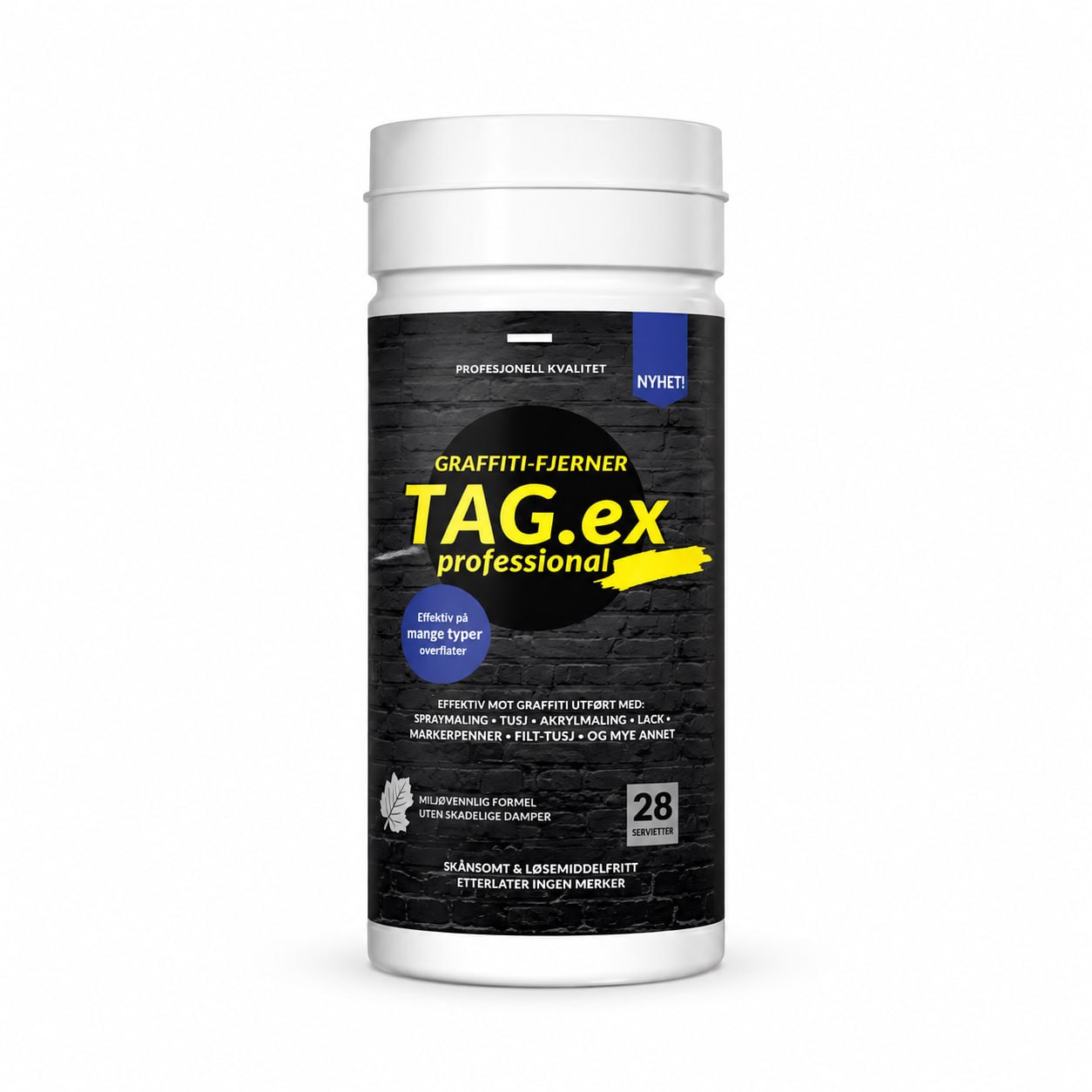Tag.ex Profesjonell Grafittifjerner  70 Wipes