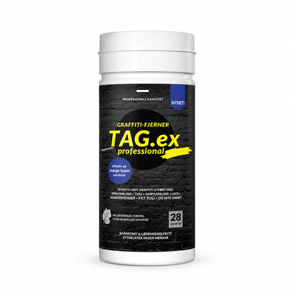 Tag.ex Profesjonell Grafittifjerner  70 Wipes
