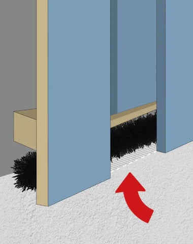 Musebørste og rottebørste PROFF 4 M x 10 cm