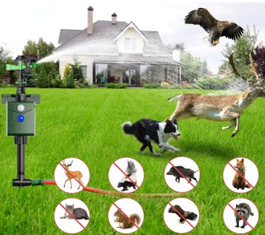 Dyreskremmer m/vannsprinkler