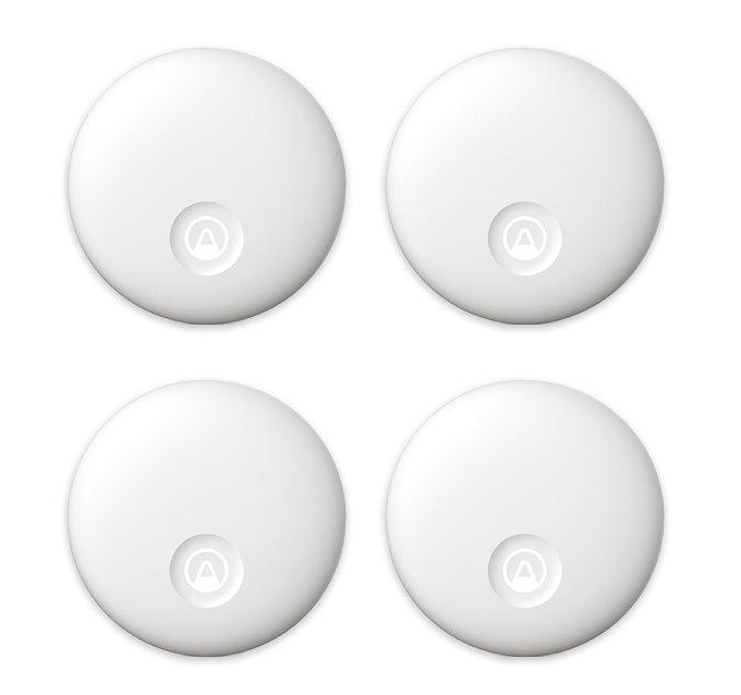Airthings Space CO₂ Mini 4-pack – fire kompakte inneklimamålere for CO₂, temperatur og luftfuktighet. Modell 311 (EU). For kontorer, klasserom og næringsbygg.