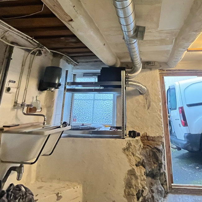 Arida Pro S19 WiFi montert i kjeller
