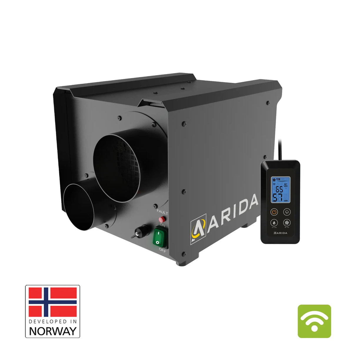 Arida Pro S25 WiFi fastmontert luftavfukter