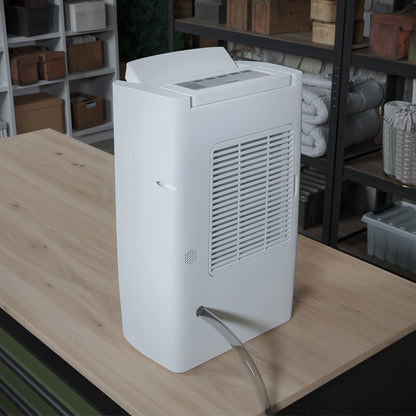 Baksiden av Arida Sandefjord med tilkobling for dreneringsslange