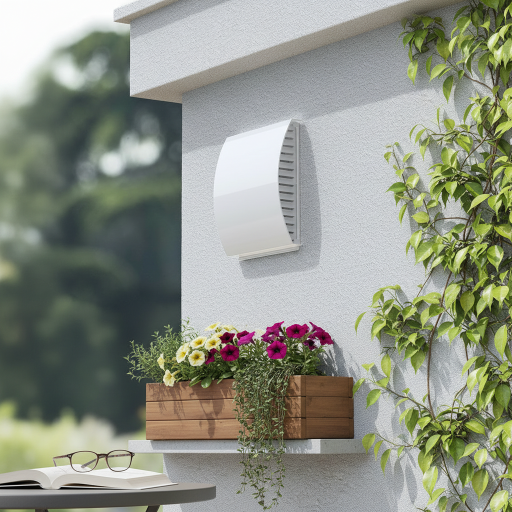Miniventilasjon utvendig veggrist – 1:1