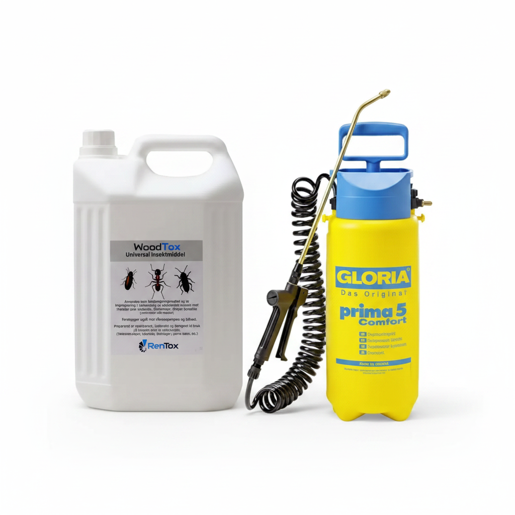 Pakkepris  Woodtox 5 liter og sprøytekanne